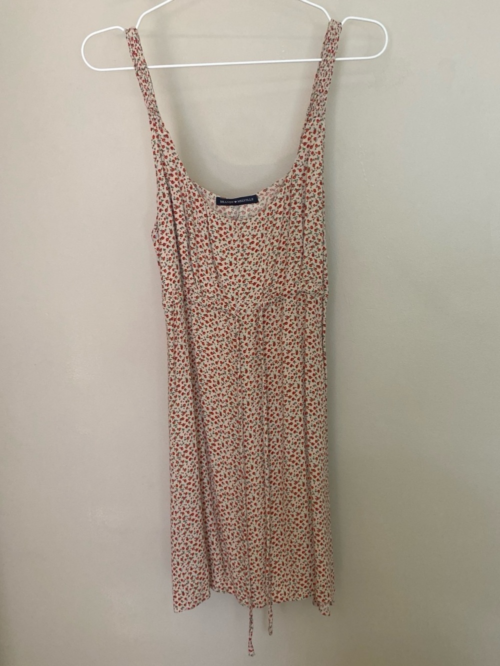 Brandy Melville Yellow Red Floral Sundress